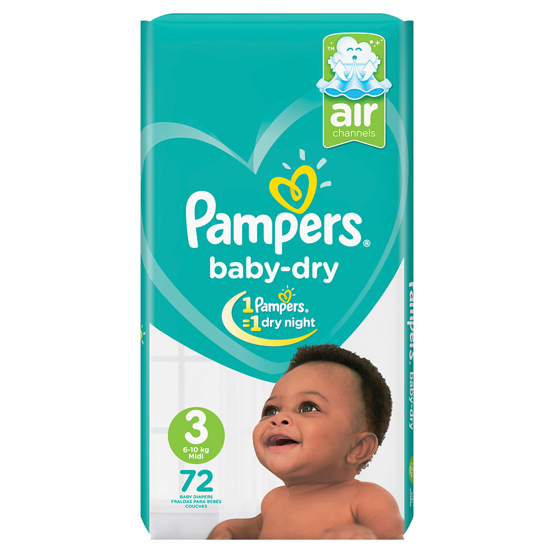 Pampers baby dry taille 6 – 72 couches